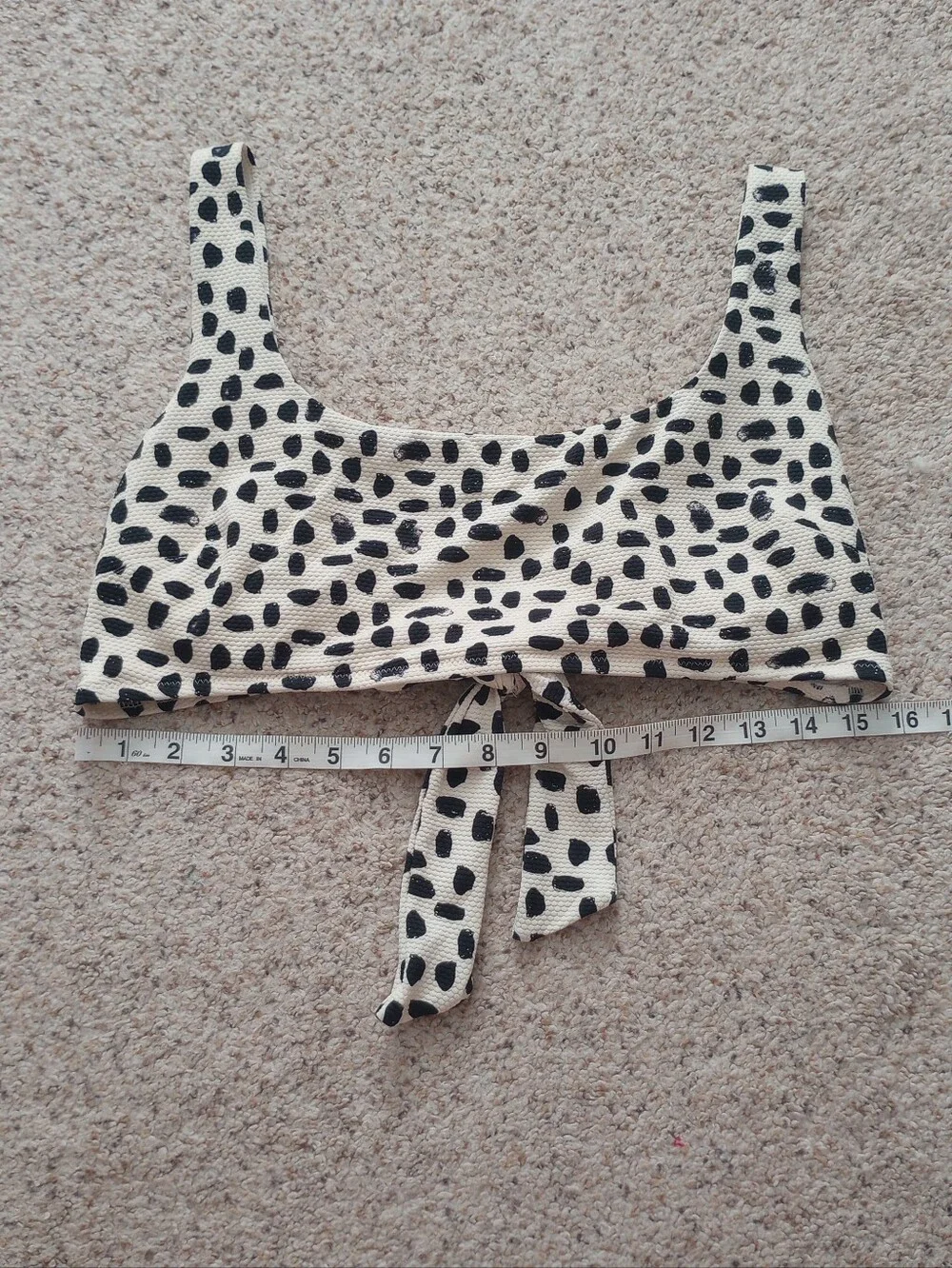 Aerie Animal Print Bathing Suit Scoop Top Size XXL Summer Swim Beach Pool